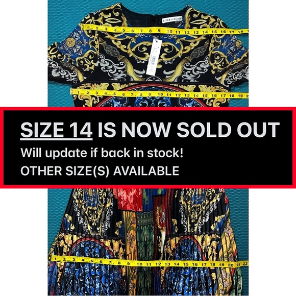 Alice + Olivia Ivey Multicolored Pleated Skirt Maxi Dress - Picture 10 of 15